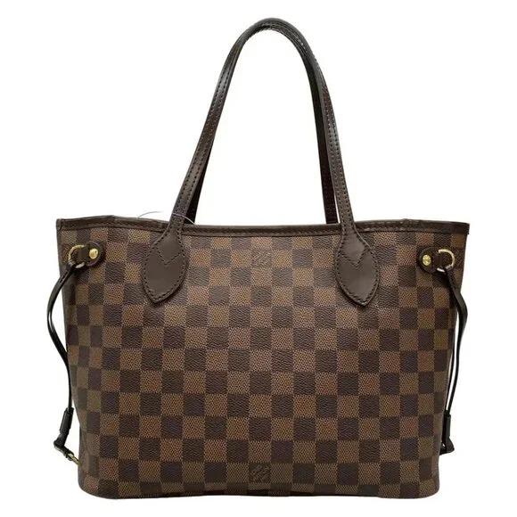 LOUIS VUITTON Neverfull PM Ebene Damier Tote Bag Damier Canvas - Picture 2 of 15